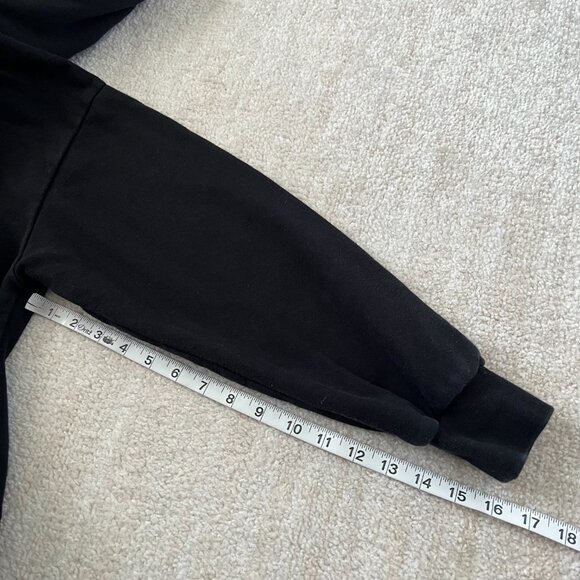 Gap Black Zip Up Cotton Blend Hoodie Sweatshirt M - Picture 7 of 8